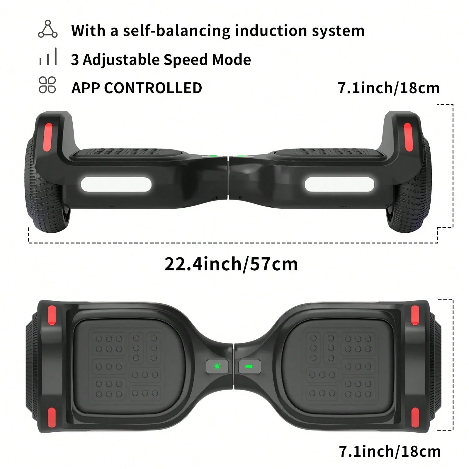 K2 Balance Bike Electric Scooter With LED Lights