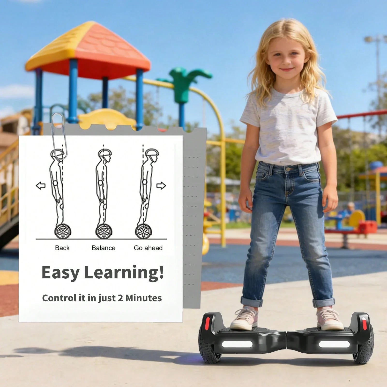 K2 Balance Bike Electric Scooter With LED Lights