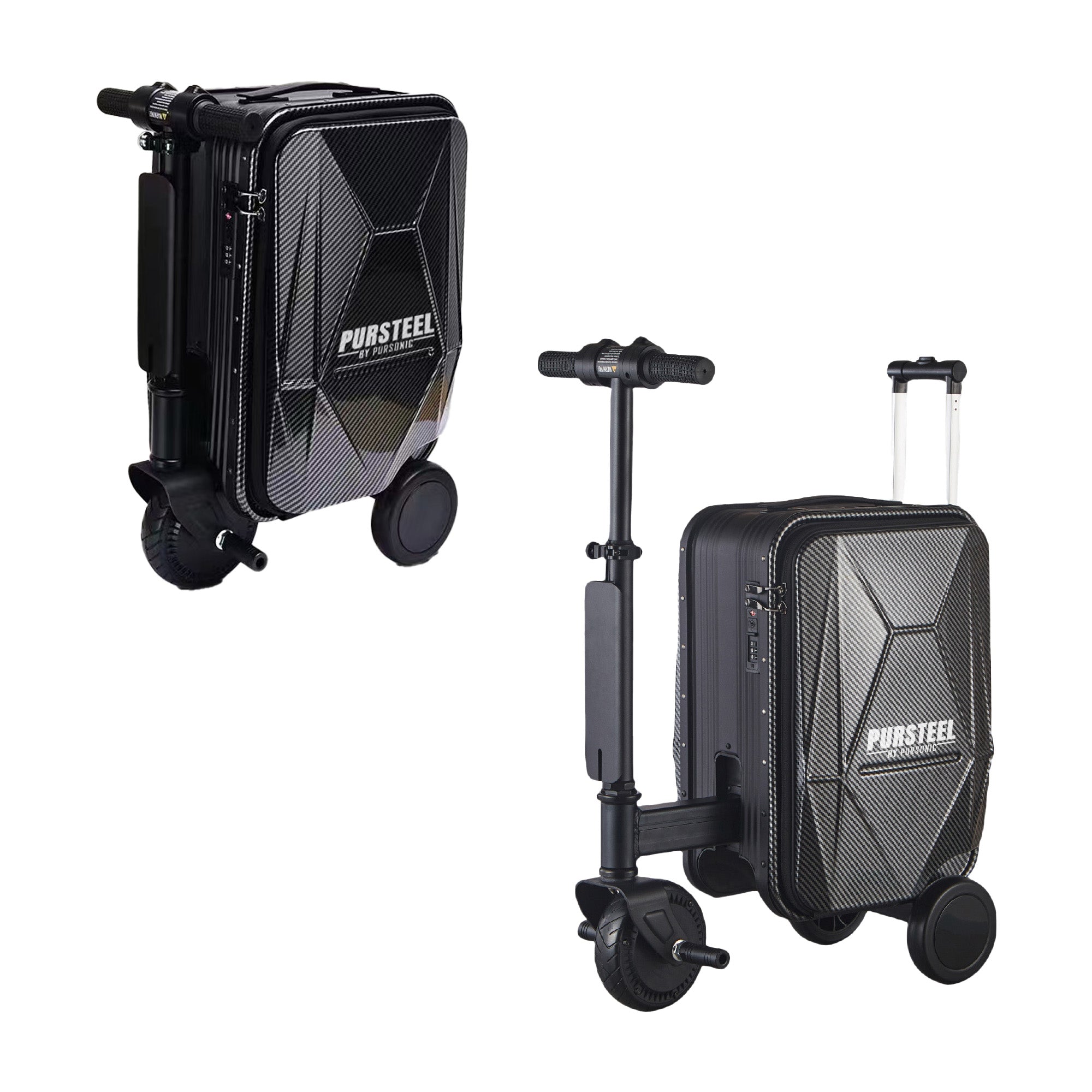 The Suitcase You Can Ride — Pursteel Electric Luggage with 250W Motor, 9-Mile Range & TSA Lock