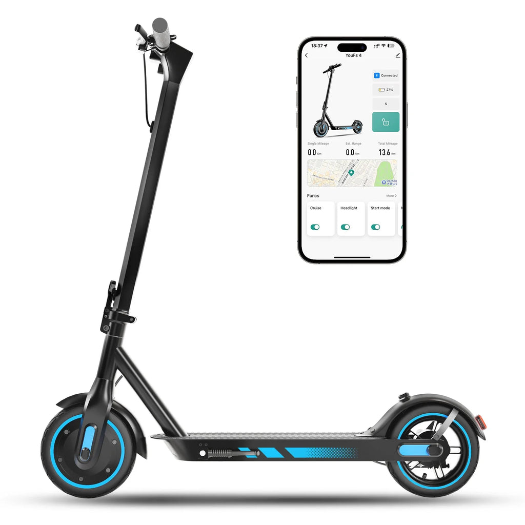 HiQiS V10 Foldable Electric Scooter 500W | 25 MPH | 22 Mile Range